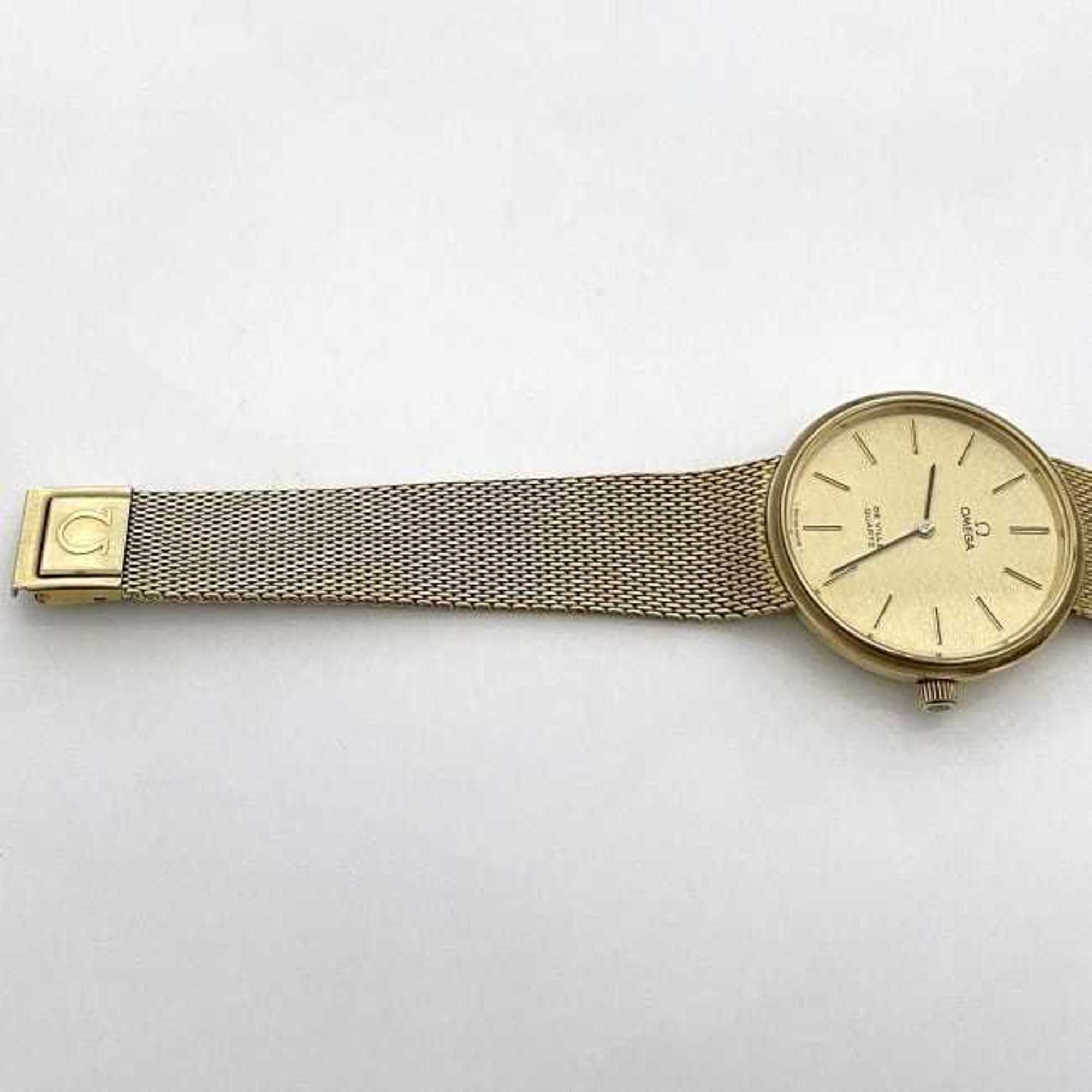 OMEGA Wristwatch De Ville f-21084 Gold SS 10KGF Quartz Battery Operated Men's