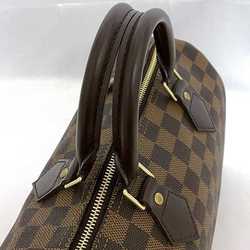 Louis Vuitton Handbag Speedy 25 f-21119 Brown Damier Ebene N41365 Canvas Leather SP0016 LOUIS VUITTON Bag Boston with Padlock