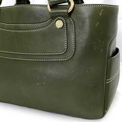 Celine handbag Boogie bag f-20985 dark green leather CELINE tote ladies