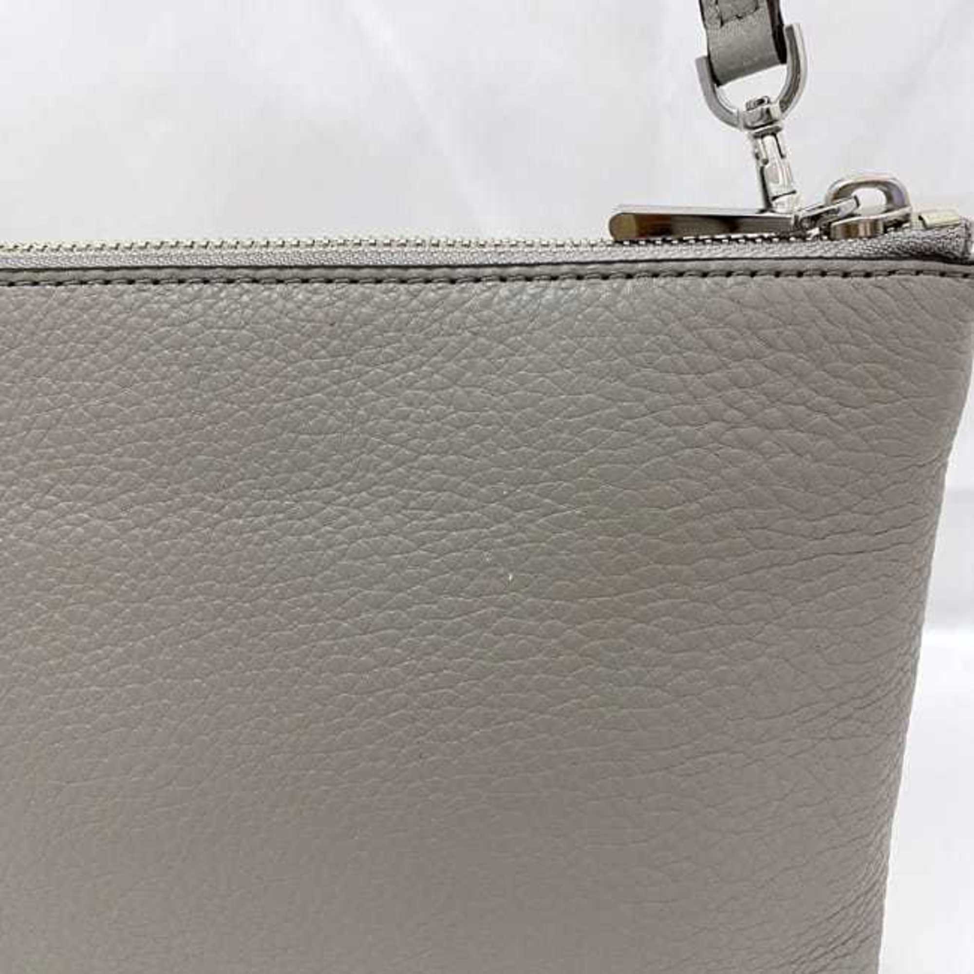 Michael Kors Shoulder Bag ec-21051 Gray 32S7SAFC3L Leather MICHAEL KORS Wallet Women's Compact