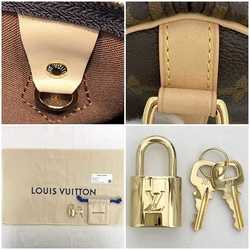 Louis Vuitton 2way Bag Speedy 25 Bandouliere f-21189 Brown Beige Monogram M46977 Canvas Tanned Leather IC Tag Reactive LOUIS VUITTON Boston Shoulder