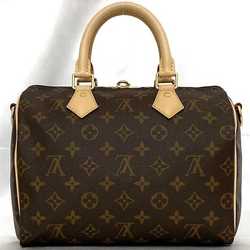 Louis Vuitton 2way Bag Speedy 25 Bandouliere f-21189 Brown Beige Monogram M46977 Canvas Tanned Leather IC Tag Reactive LOUIS VUITTON Boston Shoulder