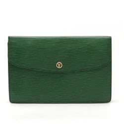 LOUIS VUITTON Epi Montaigne 27 Second Bag Clutch Borneo Green M52654