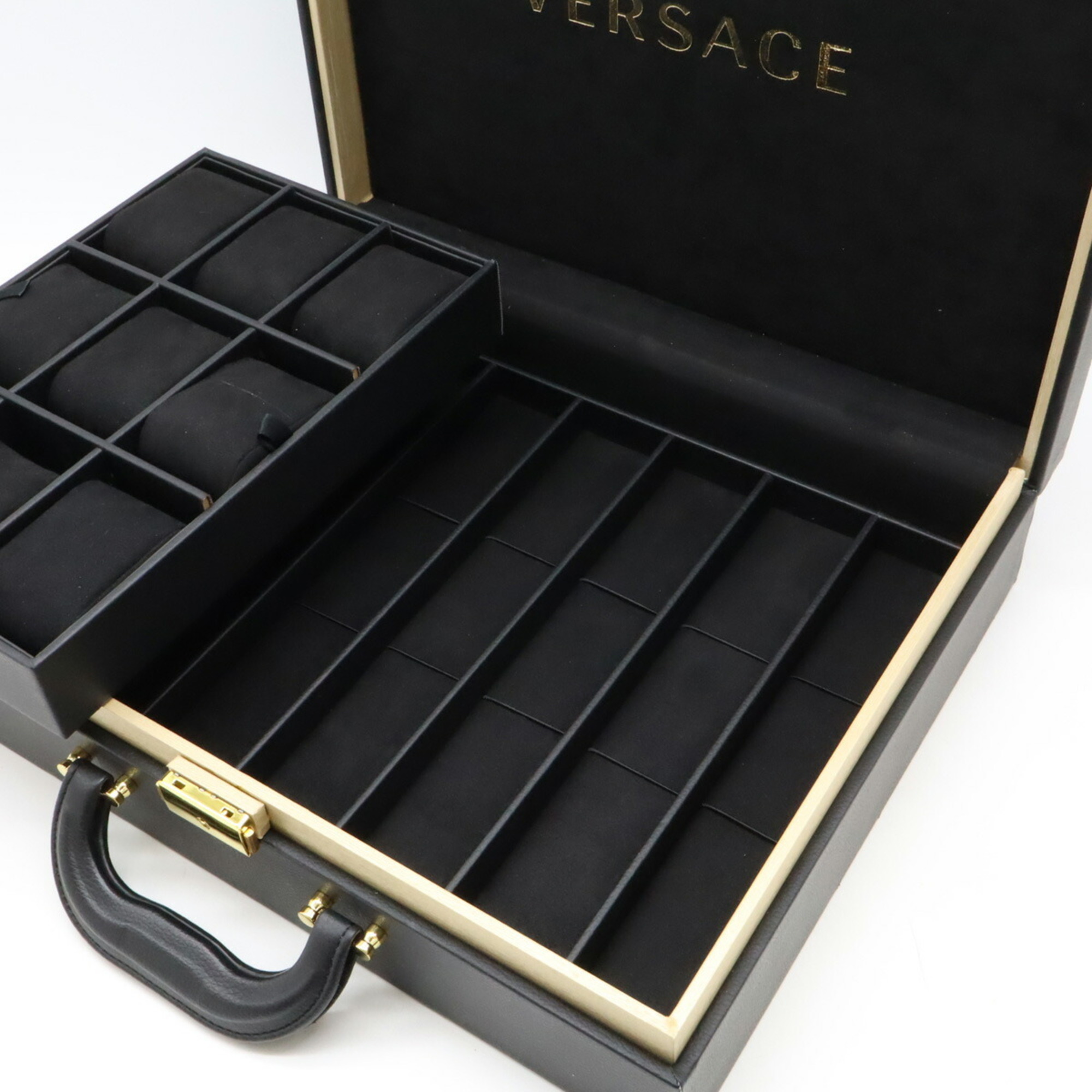 VERSACE Medusa Collection Box Watch Case Attache 25 Storage Pop-up Limited Edition M20039