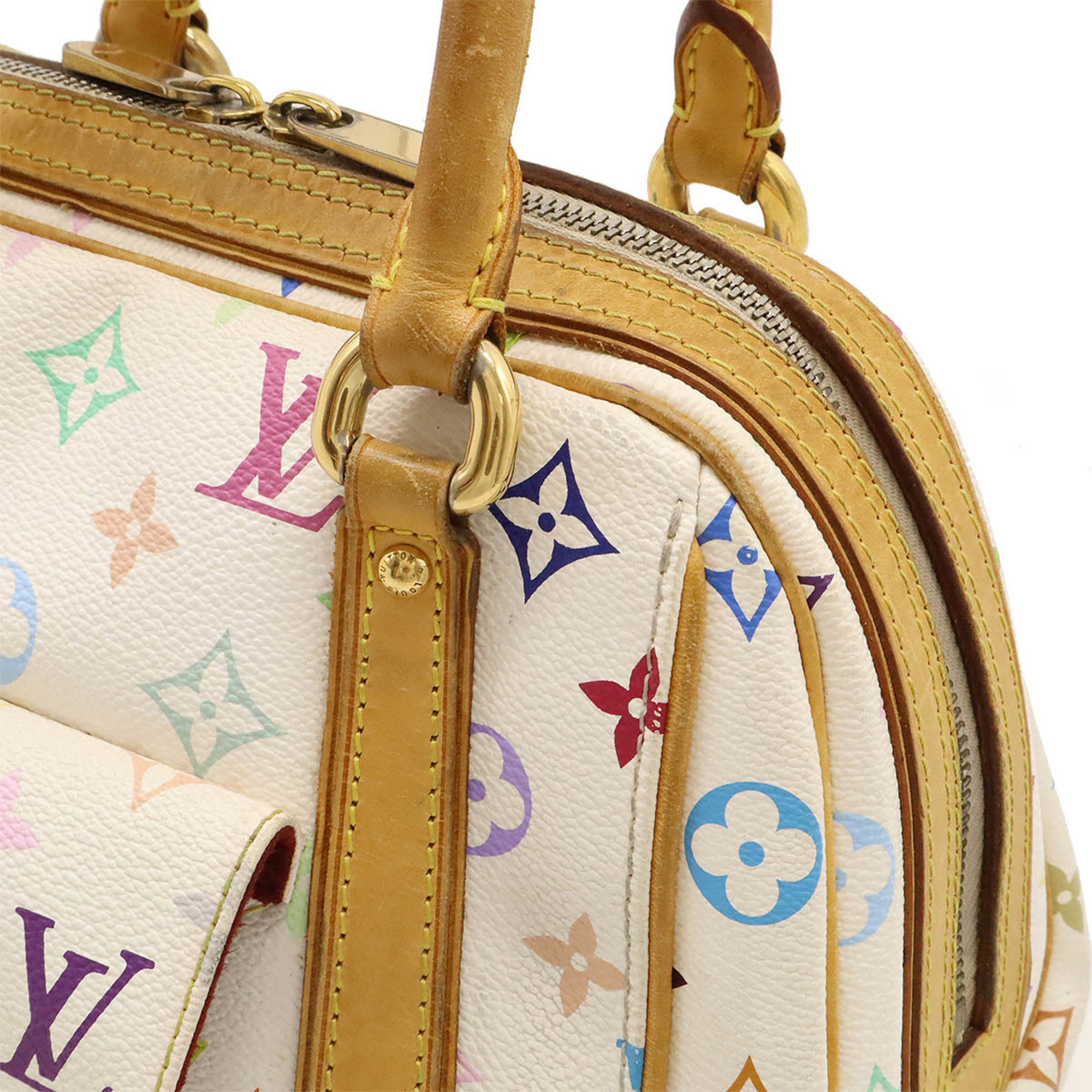 LOUIS VUITTON Louis Vuitton Monogram Multicolor Priscilla Handbag Bag Blanc White M40096