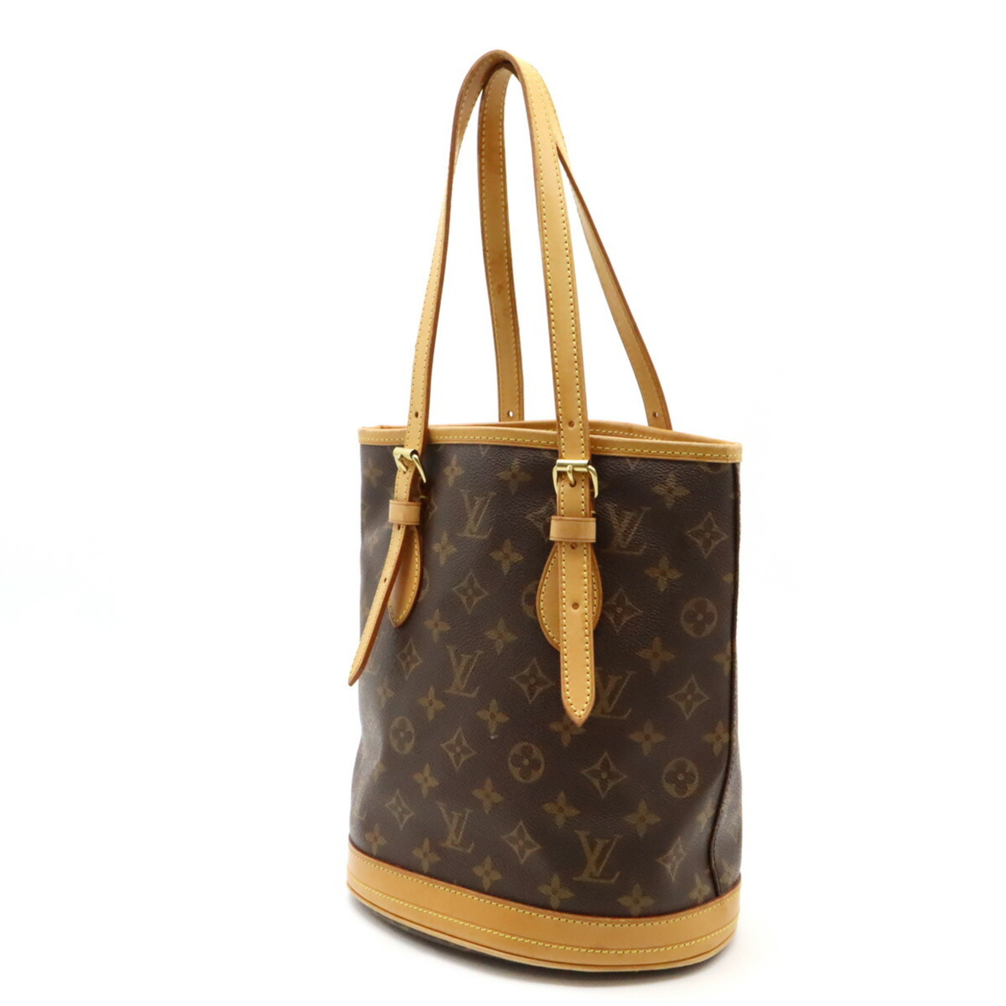 LOUIS VUITTON Louis Vuitton Monogram Bucket PM 23 Petit Shoulder Bag Tote Pouch Missing M42238