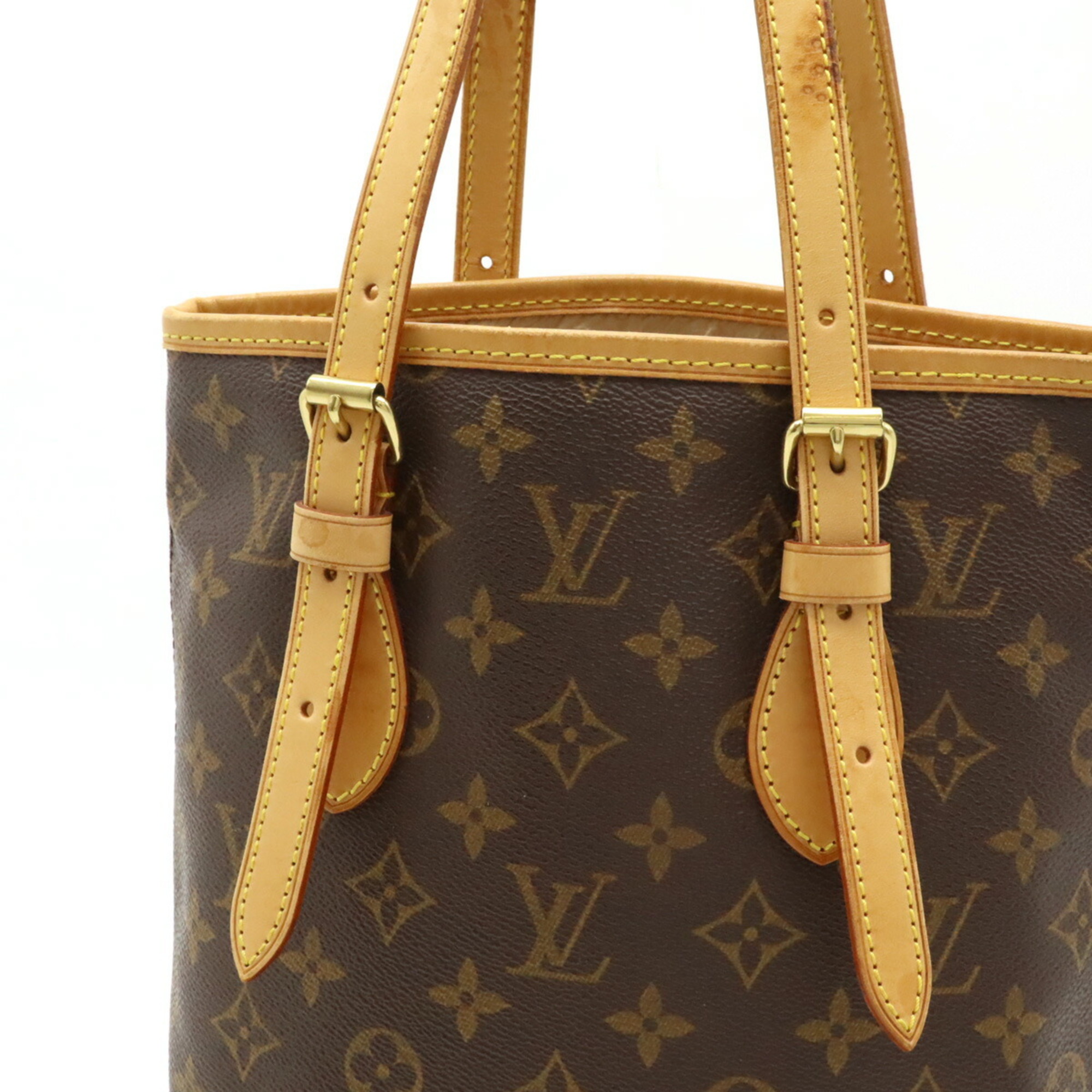 LOUIS VUITTON Louis Vuitton Monogram Bucket PM 23 Petit Shoulder Bag Tote Pouch Missing M42238