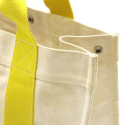 HERMES Hermes Bora PM Tote Bag Handbag Canvas Natural Yellow