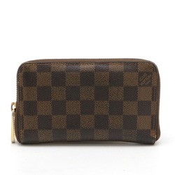 LOUIS VUITTON Damier Zippy Compact Wallet Round N60028