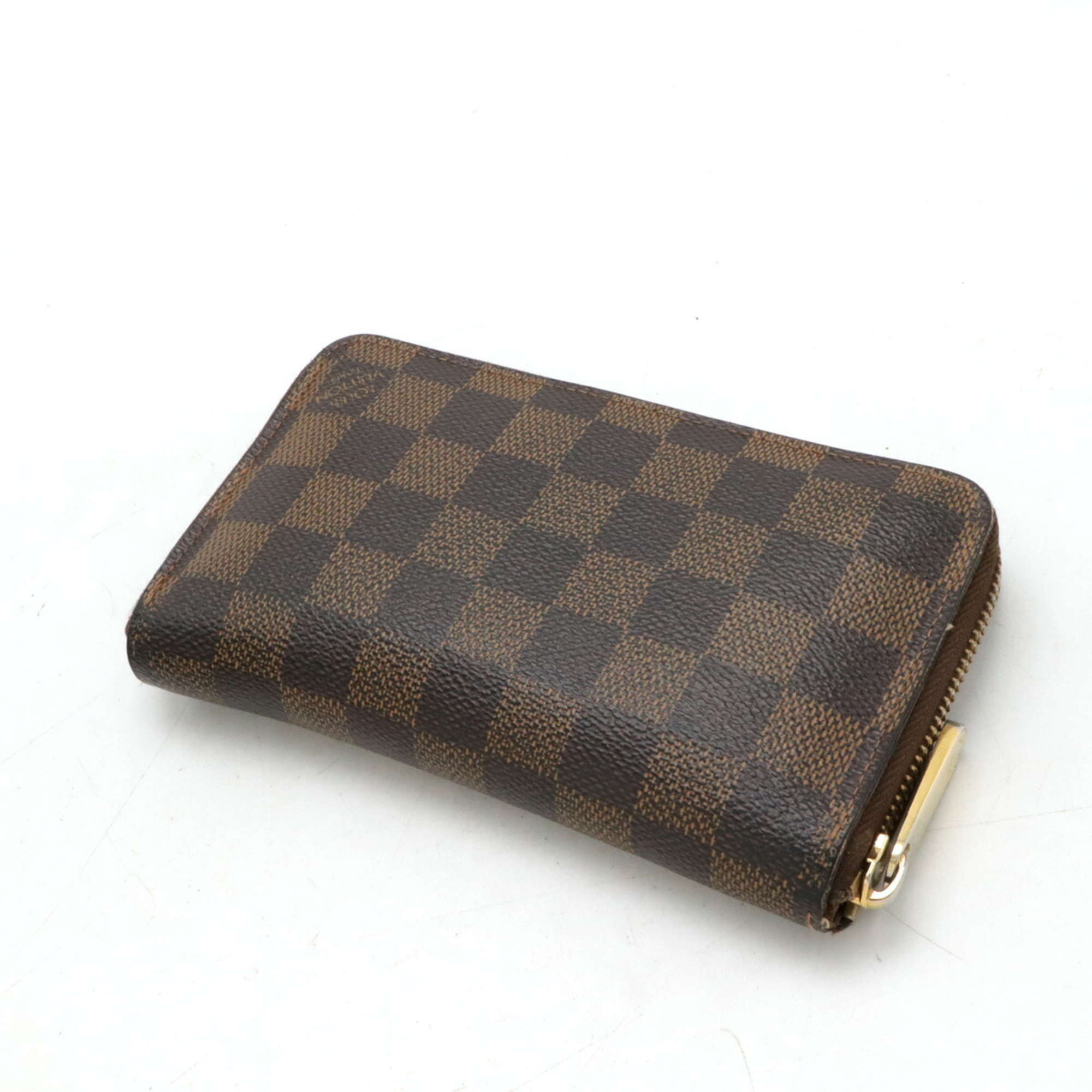 LOUIS VUITTON Damier Zippy Compact Wallet Round N60028