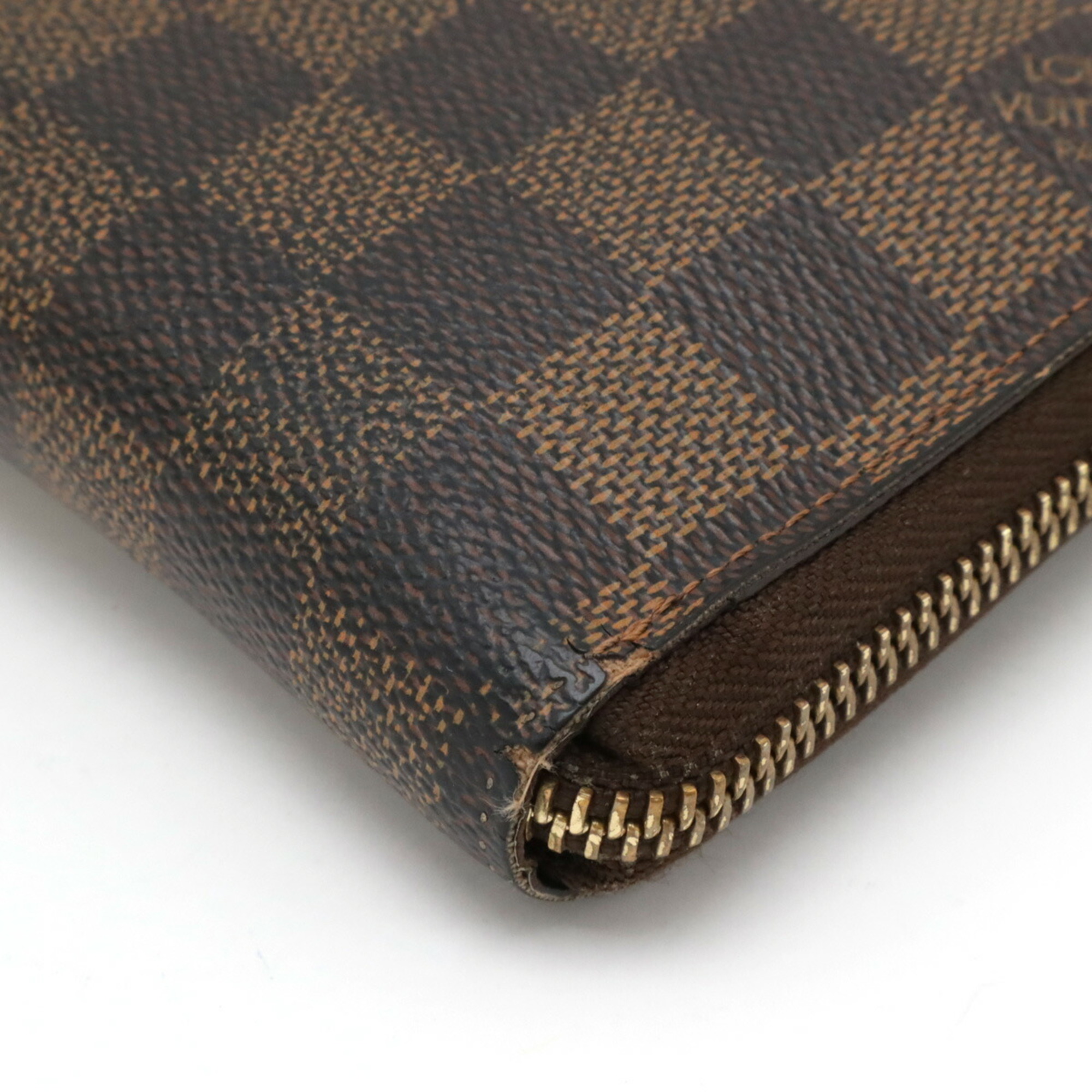 LOUIS VUITTON Damier Zippy Compact Wallet Round N60028