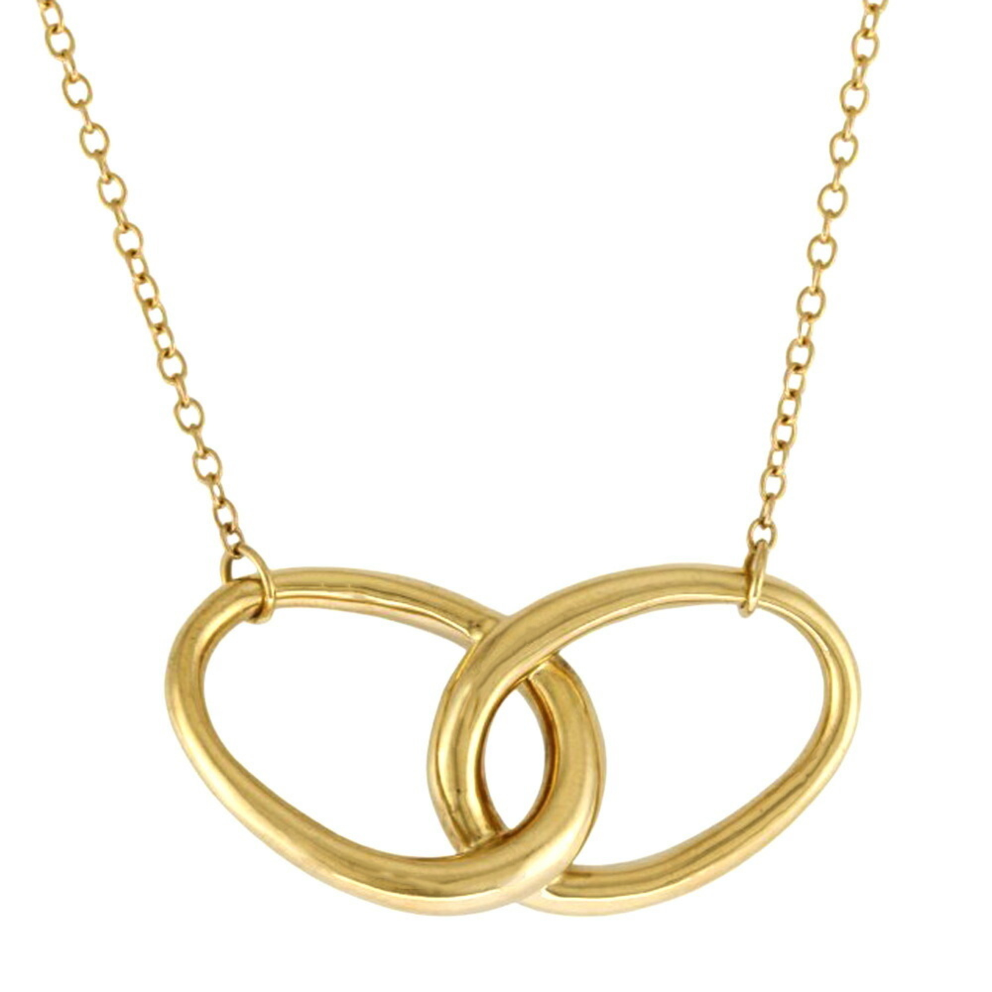 Tiffany double loop necklace, 18k gold, women's, TIFFANY&Co.