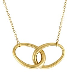 Tiffany double loop necklace, 18k gold, women's, TIFFANY&Co.