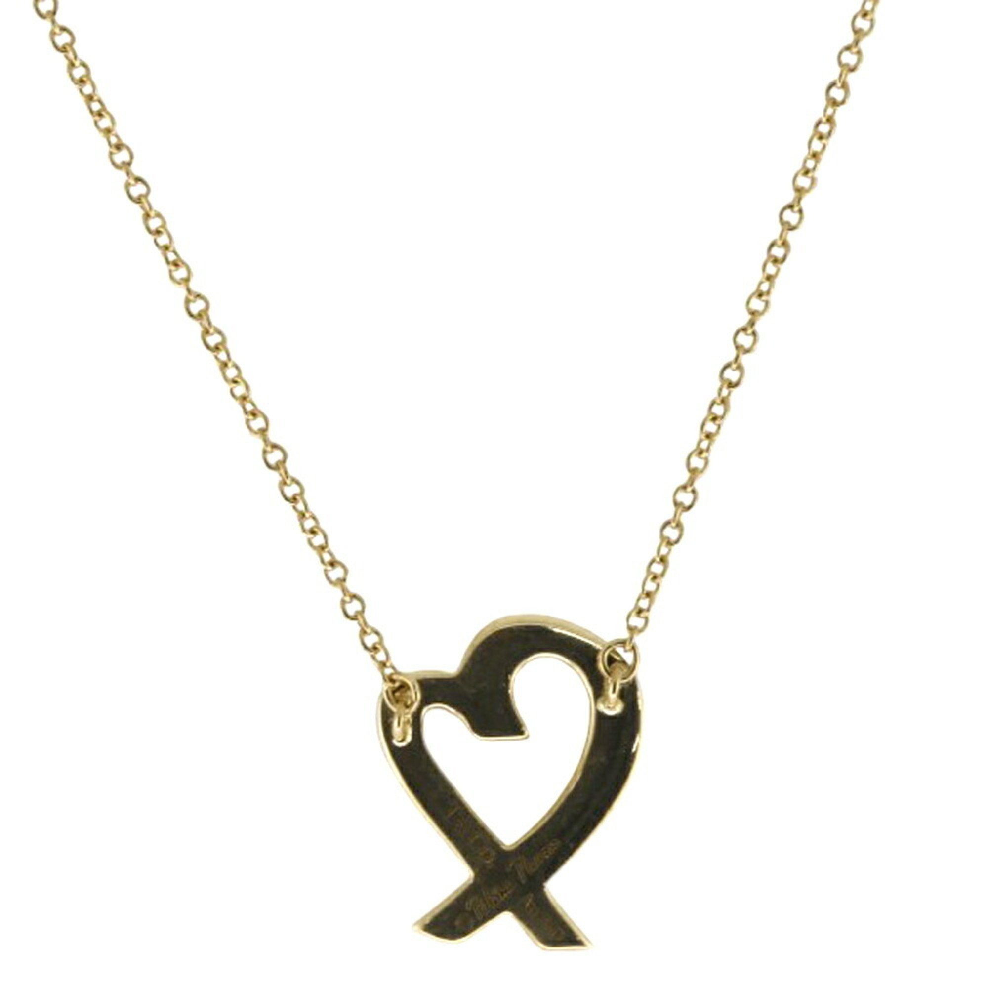 Tiffany Loving Heart Necklace 18K Gold Women's TIFFANY&Co.