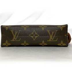 Louis Vuitton Pouch Pochette Toilette 15 ec-21079 Brown Monogram M47546 Canvas Tanned Leather OU0017 LOUIS VUITTON Compact