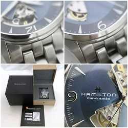 Hamilton Watch Jazzmaster Viewmatic f-21090 Light Blue Silver Clear H327050 Men's SS Automatic HAMILTON Winding