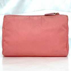 Prada Pouch ec-21110 Pink Tessuto MV11 Nylon 8 PRADA Triangle Plate Ladies Compact Case