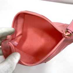 Prada Pouch ec-21110 Pink Tessuto MV11 Nylon 8 PRADA Triangle Plate Ladies Compact Case