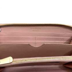 Salvatore Ferragamo Round Long Wallet ec-21064 Pink Gancini Leather Women's