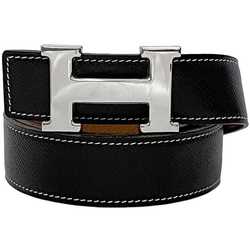 Hermes H Belt f-21059 Black Brown Constance - 65cm Waist Leather Togo □E Stamp HERMES Buckle Women's