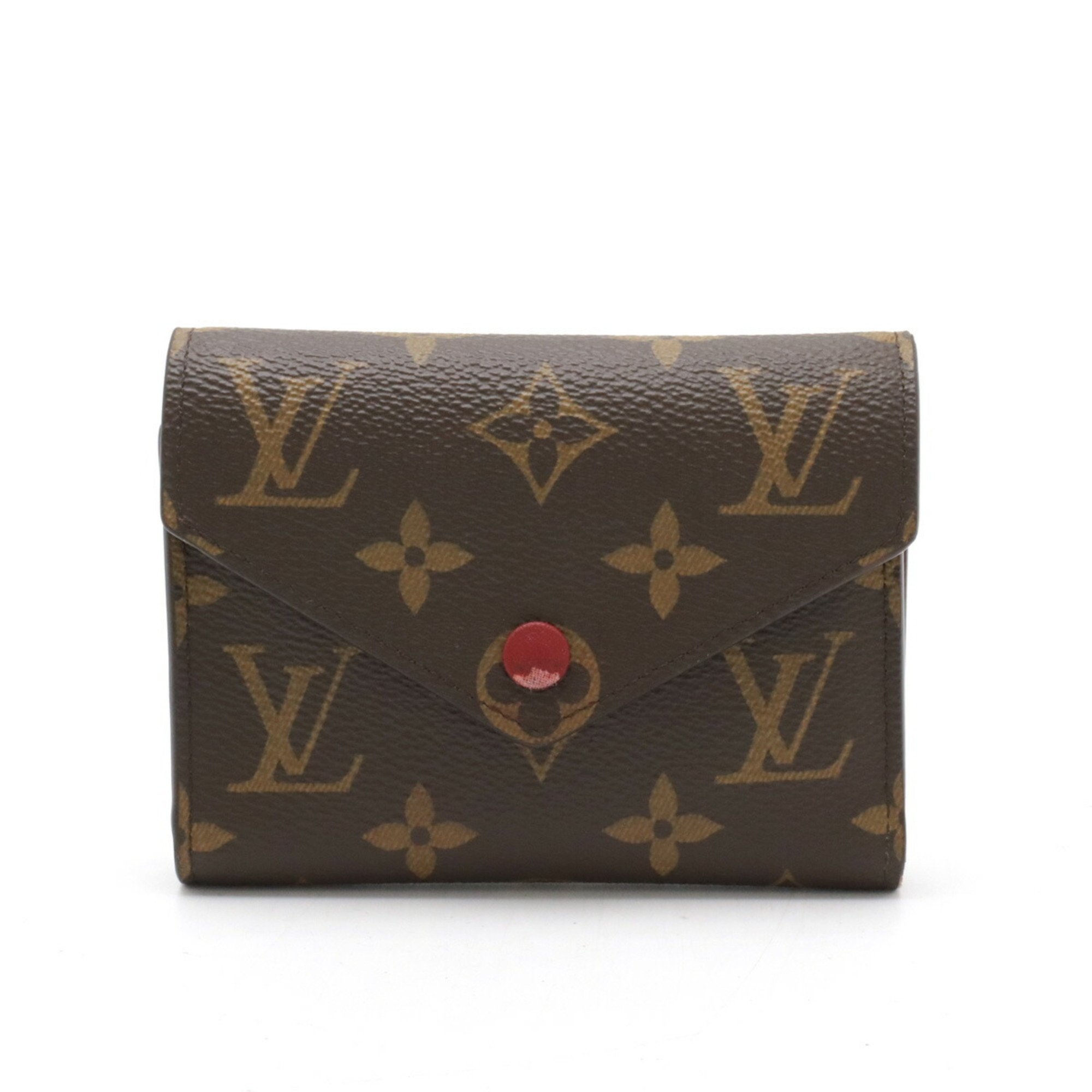 LOUIS VUITTON Louis Vuitton Monogram Portefeuille Victorine Tri-fold Wallet Fuchsia M41938