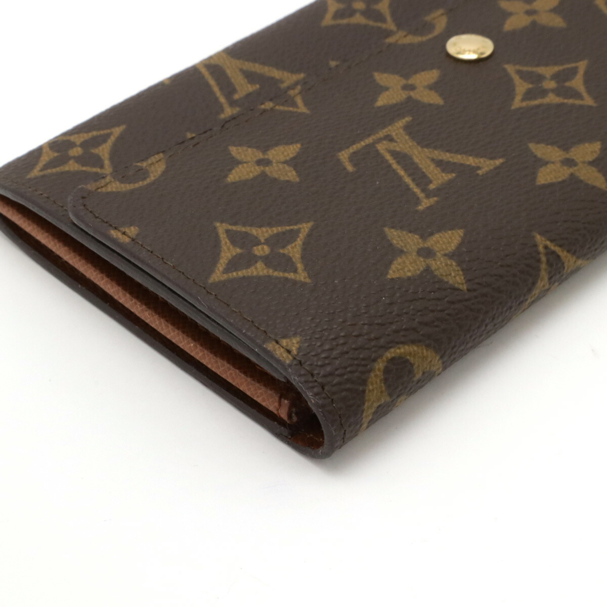 LOUIS VUITTON Louis Vuitton Monogram Pochette Porto Monnaie Credit Bi-fold long wallet M61725