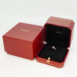 Cartier Ring Solitaire 1PD Diamond K18PG Pink Gold 0.25ct Women's