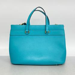 Gucci handbag horsebit 319795 leather light blue ladies