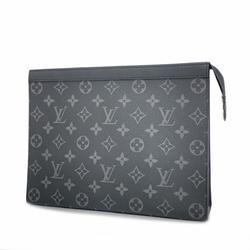 Louis Vuitton Clutch Bag Monogram Eclipse Pochette Voyage MM M61692 Black Men's