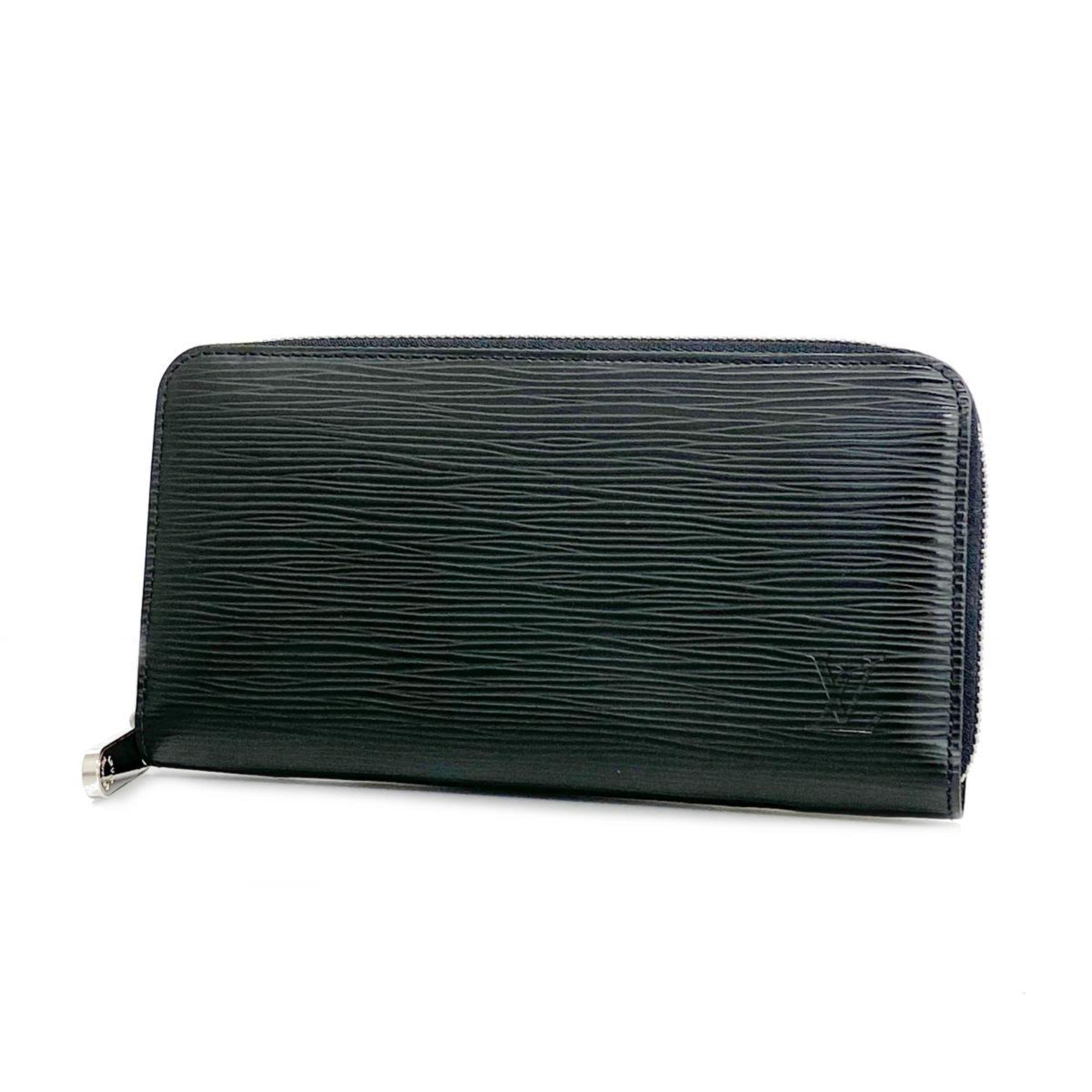 Louis Vuitton Long Wallet Epi Zippy M60072 Noir Men's Women's