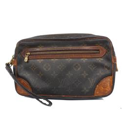 Louis Vuitton Clutch Bag Monogram Marly Dragonne GM M51825 Brown Women's