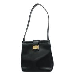 Salvatore Ferragamo Shoulder Bag Vara Leather Black Women's