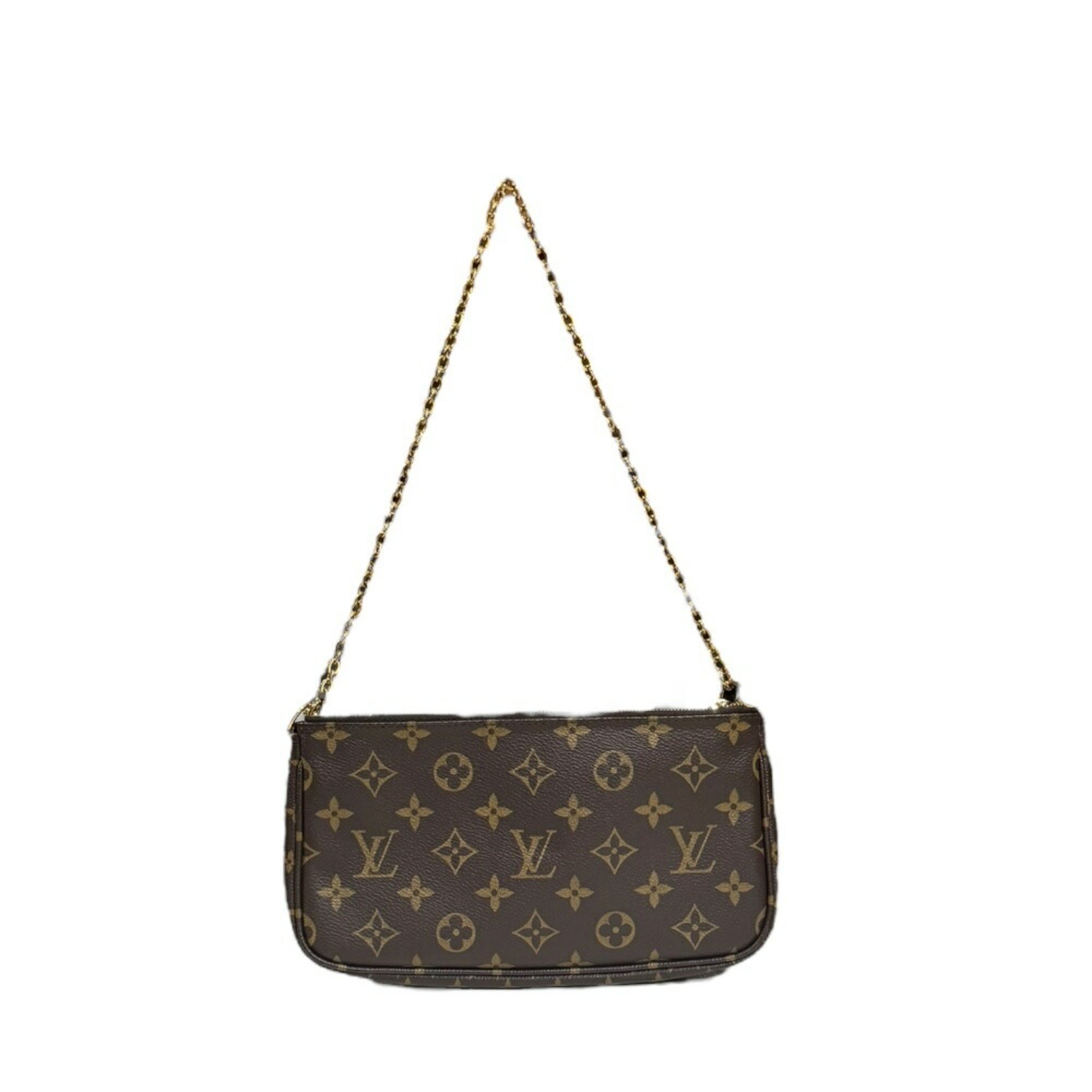 Louis Vuitton Monogram M44813 Women's Shoulder Bag Brown,Khaki,Monogram