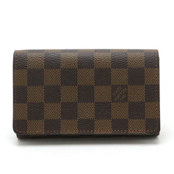 LOUIS VUITTON Damier Porte Monnaie Bi-fold Tresor L-shaped wallet, non-sticky N61736