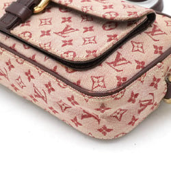 LOUIS VUITTON Louis Vuitton Monogram Juliet MM Shoulder Bag Canvas Leather Cerise Red M92315