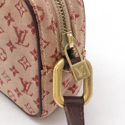 LOUIS VUITTON Louis Vuitton Monogram Juliet MM Shoulder Bag Canvas Leather Cerise Red M92315