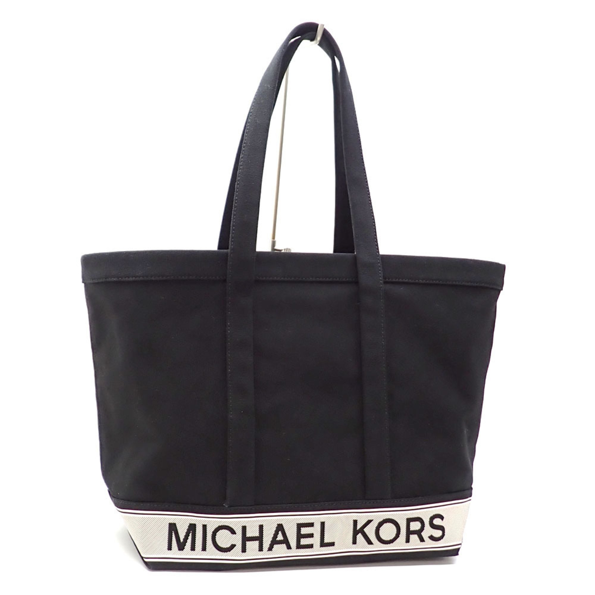 Michael Kors Tote Bag THE MICHAEL Canvas Large Women's Black 30R4G01T7C1 Shoulder The