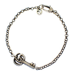 Gucci Double G Key Bracelet for Women SV925 7.1g 632207 J8400 0701 Aged Finish Sterling Silver