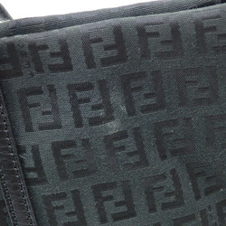 Fendi Zucchino handbag for women in black canvas and leather 8BH214 tote Zucca