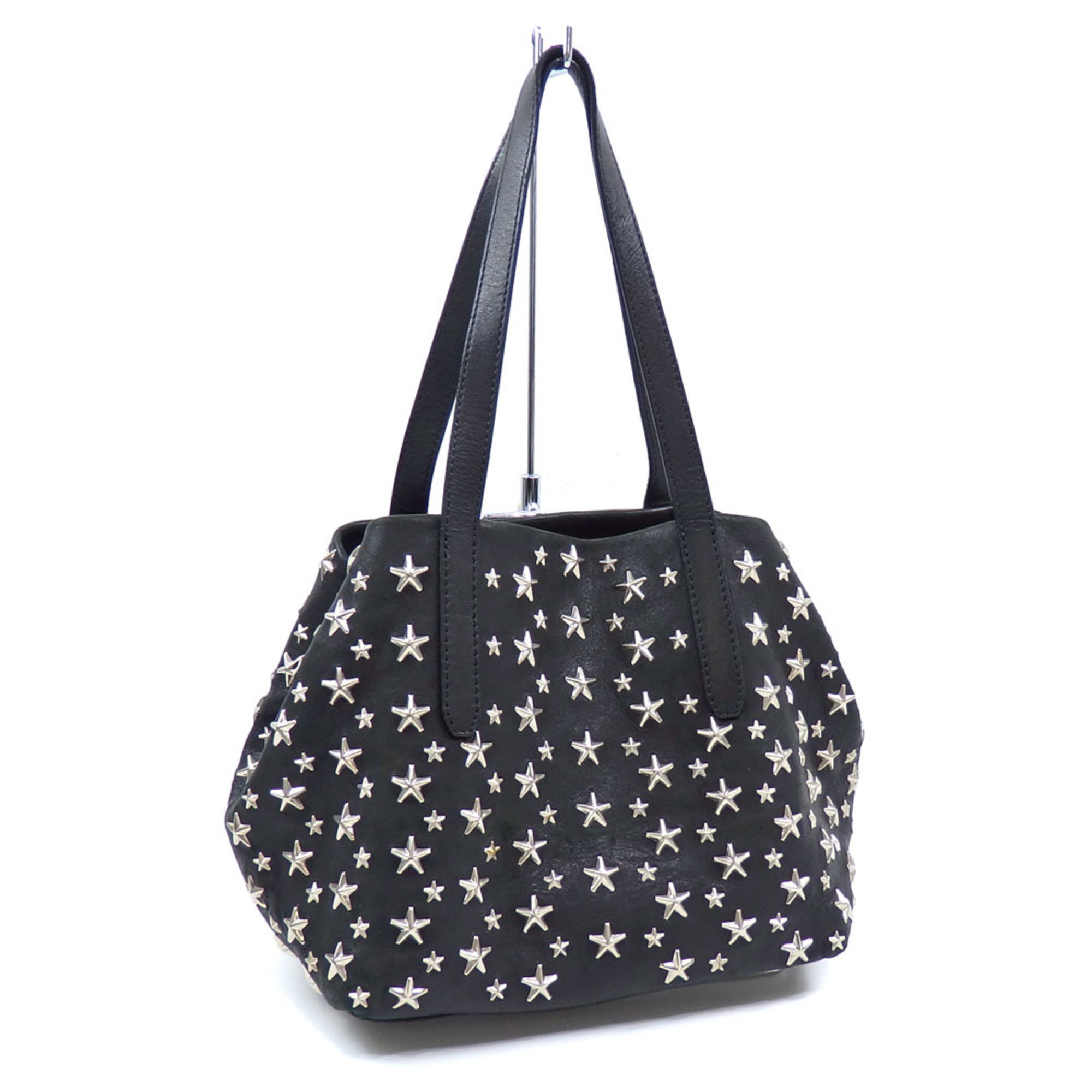 Jimmy Choo handbag Sophia S for women in black leather with star and studs