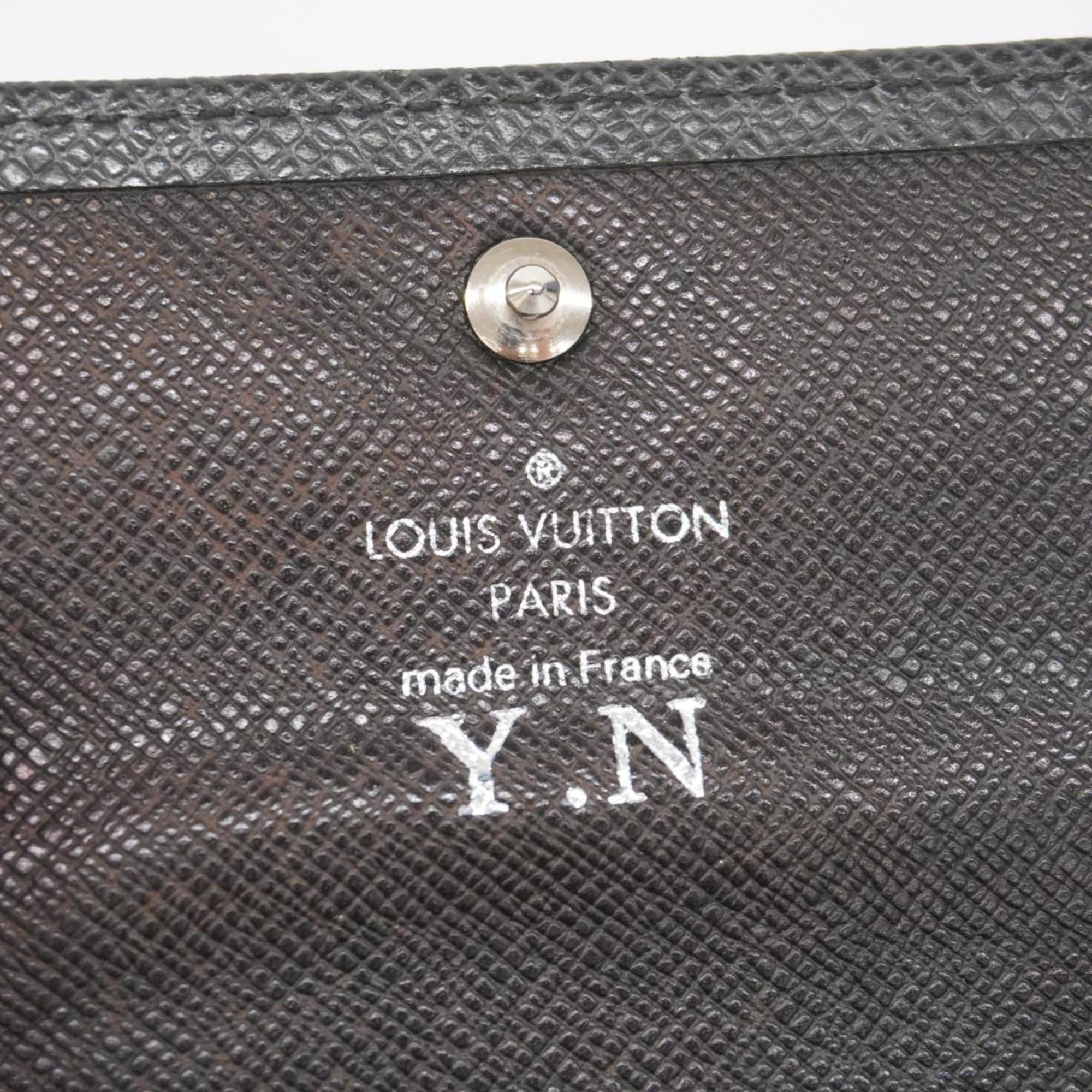 Louis Vuitton Wallet/Coin Case Taiga Porto Monnaie Sergei M32562 Ardoise Men's