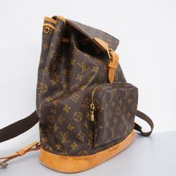 Louis Vuitton Backpack Monogram Montsouris GM M51135 Brown Women's