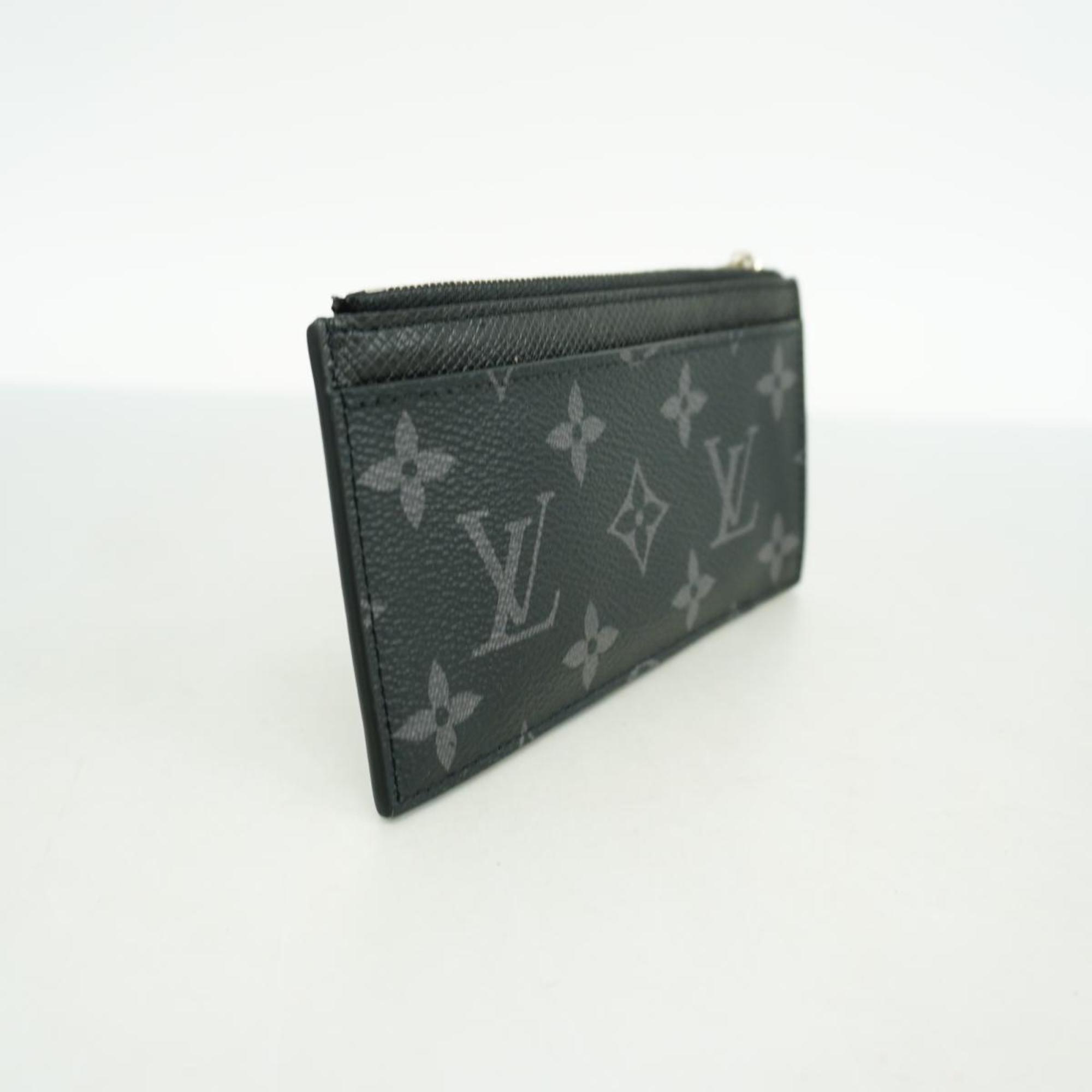 Louis Vuitton Wallet/Coin Case Monogram Eclipse Taiga Rama Coin Card Holder M30271 Black Men's