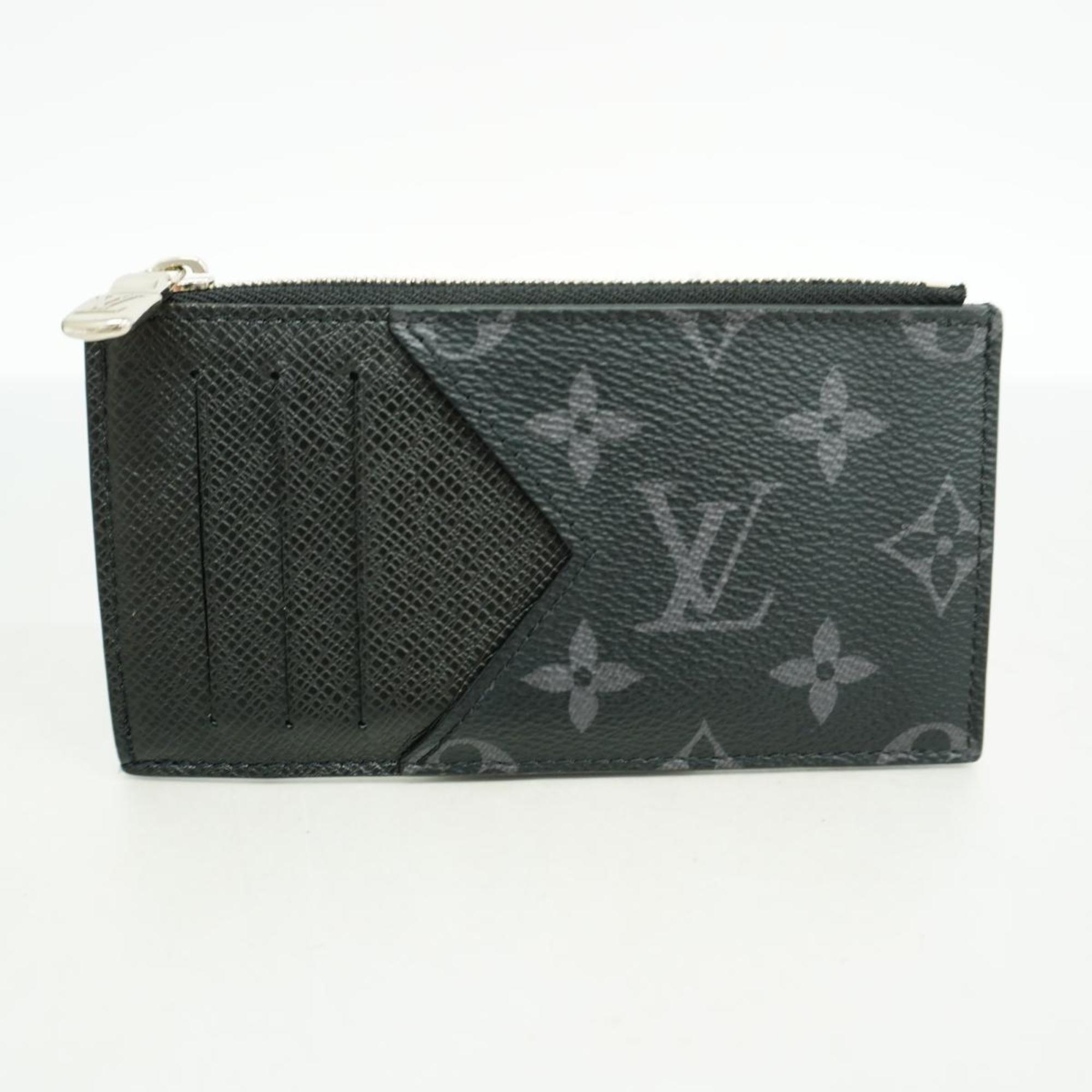 Louis Vuitton Wallet/Coin Case Monogram Eclipse Taiga Rama Coin Card Holder M30271 Black Men's