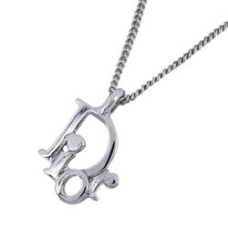 Christian Dior Necklace Metal Silver Women's