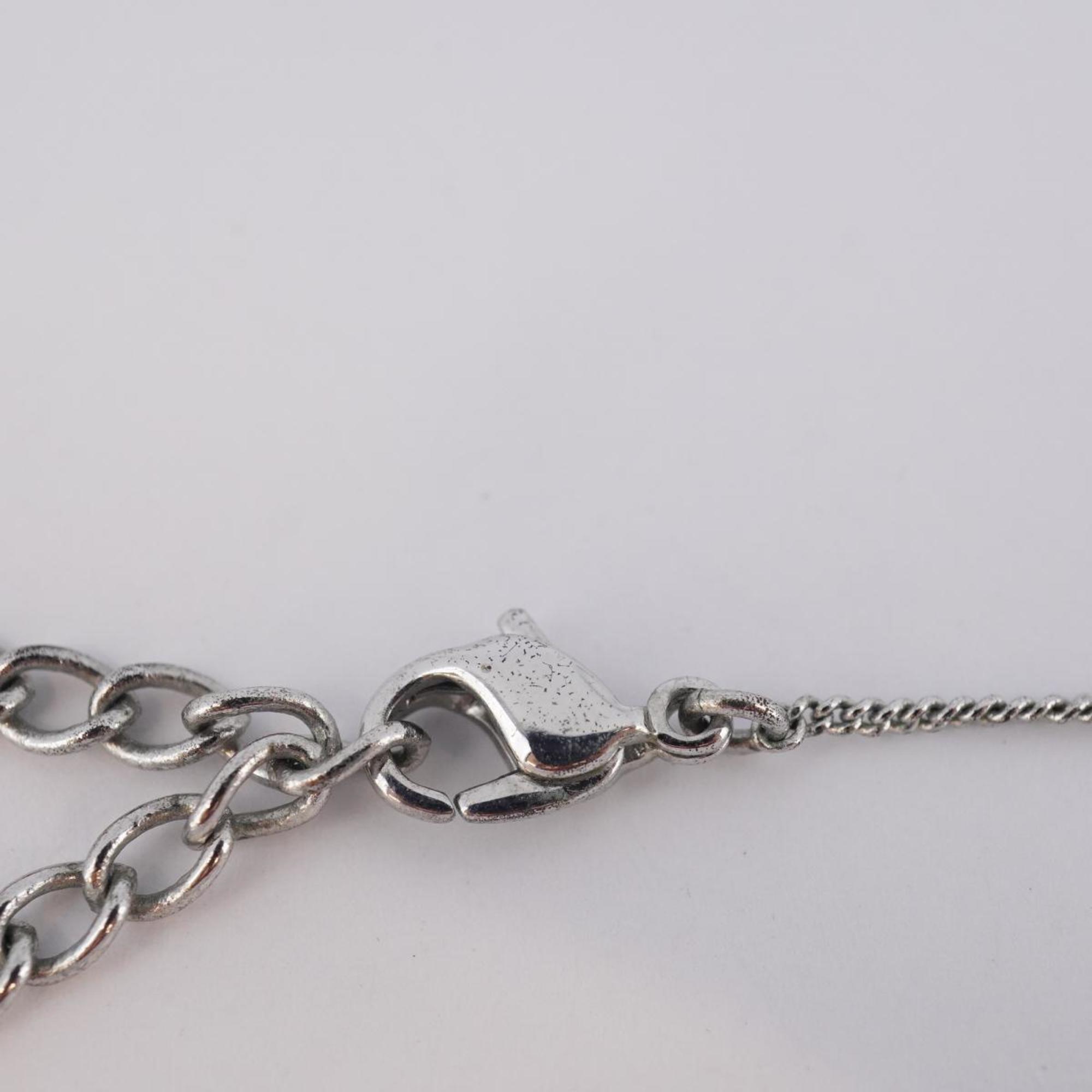 Christian Dior Necklace Metal Silver Women's