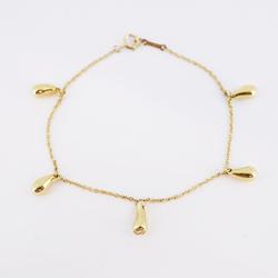 Tiffany Bracelet Teardrop K18YG Yellow Gold Ladies