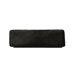 Chanel Shoulder Bag Matelasse W Flap Chain Lambskin Black Women's