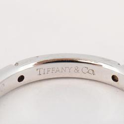 Tiffany Ring Streamerica 5PD Diamond K18WG White Gold Ladies