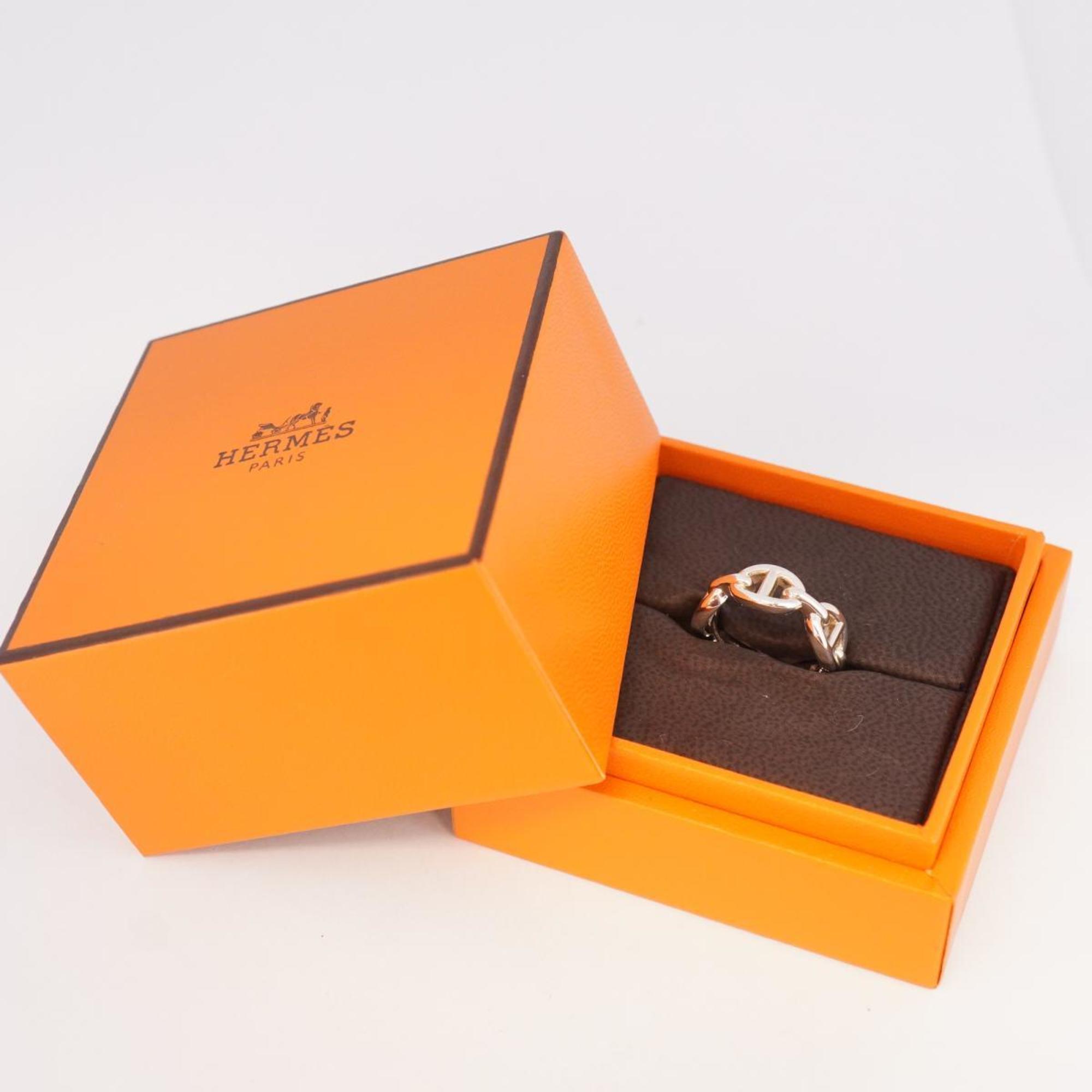 Hermes Ring Chaine d'Ancre Anchainée 925 Silver Women's